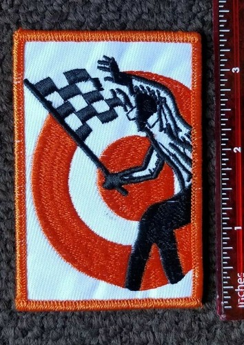 VINTAGE RACING CHECKERED FLAG Hat Jacket SOUVENIR HOT ROD Patch - Picture 2 of 6