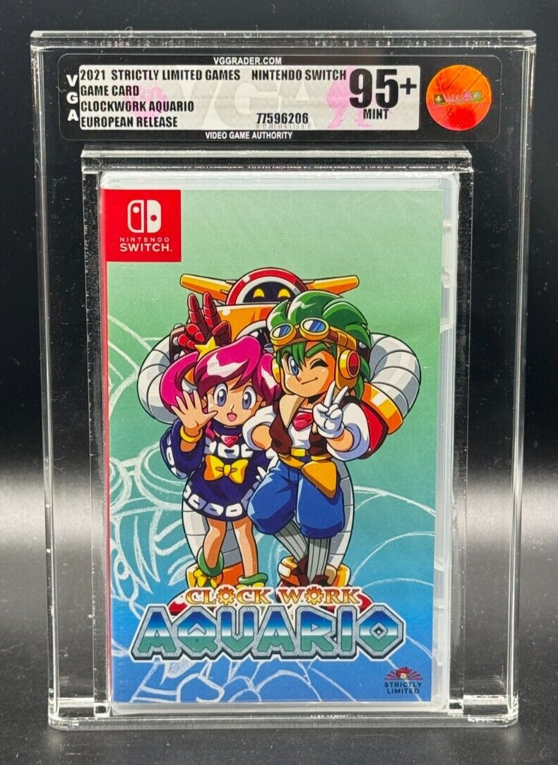 Clockwork Aquario Nintendo Switch PAL Sortie Scellée Neuf VGA 95+ Noté