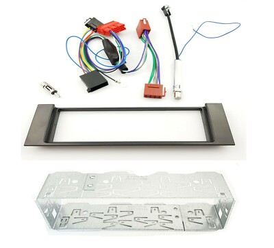 für AUDI A4 B6 8E 8H Radioblende inkl. Metalleinbaurahmen Phantomspeisung Set