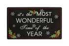 28" x 17" Christmas Holiday The Most Wonderful Time Greeting Welcome Doormat