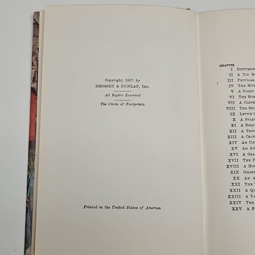 Dana Girls The Circle of Footprints Carolyn Keene #6 Hardcover Book 1937 - Bild 9 von 9