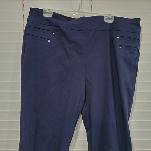 Avenue Navy Pants Size 20 Average - Picture 2 of 8