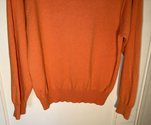 Schneelotus 2-fädiger 100% Kaschmir Pullover orange Gr. 40 M - Bild 8 von 12