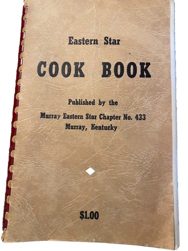 Vtg Eastern Star Murray, Ky Chapter 433 Cookbook. 100 Pages In Good Condition - Picture 8 of 8