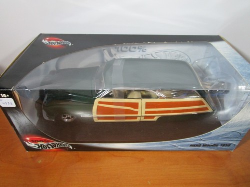 HOT WHEELS 1/18 GREEN 1950 MERCURY WOODIE NICE *READ* IN BOX - Picture 3 of 4