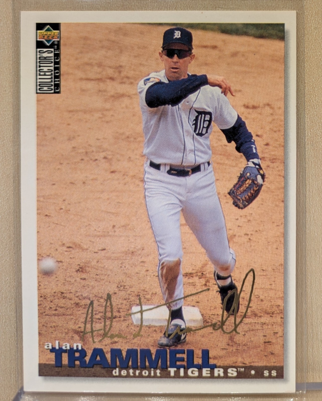1995 Upper Deck Collector's Choice TRUE GOLD SIGNATURE #471 Alan Trammell RARE