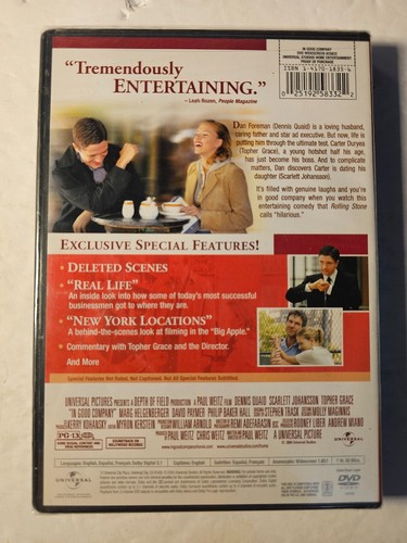 In Good Company (WideScreen Edition) DVD New Sealed - Foto 2 di 2