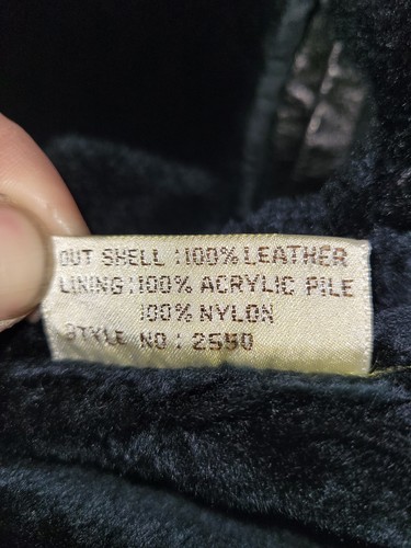 Vtg Berman's The Leather Experts Black Leather Jacket Zip Out Liner & Hood Sz 36 - Picture 16 of 23