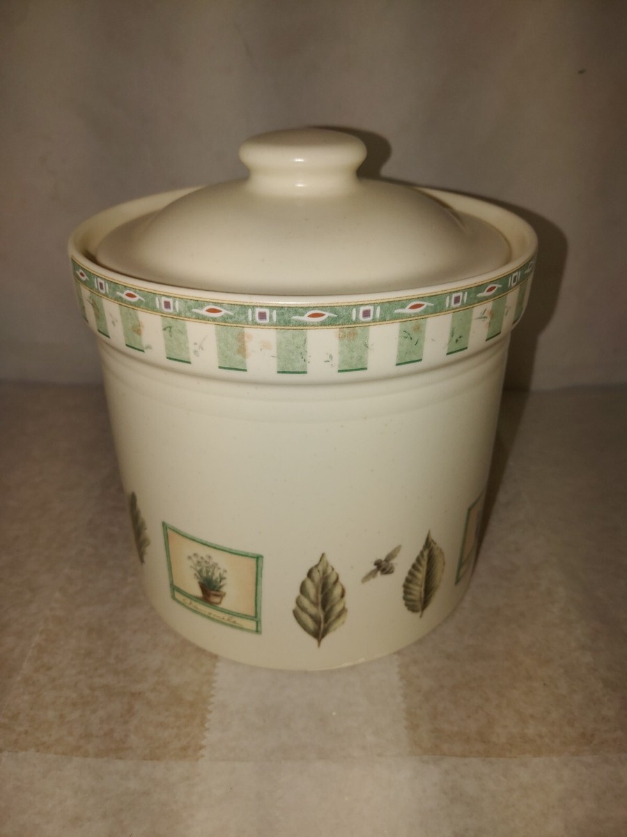 Pfaltzgraff Naturewood Stoneware Portfolio 6” Large Canister with Lid #503