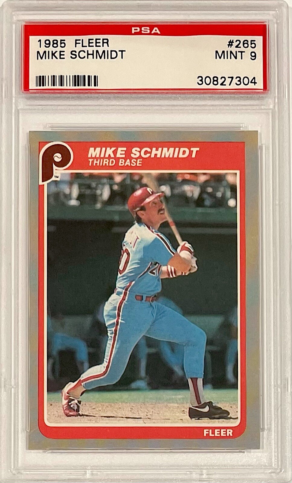 1985 Fleer #265 Mike Schmidt PSA 9 Mint