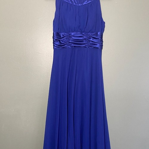 Vestido Colección Granero Azul Real Cerradura Vestido Media Pantorrilla Talla 8 Forrado - Imagen 8 de 10