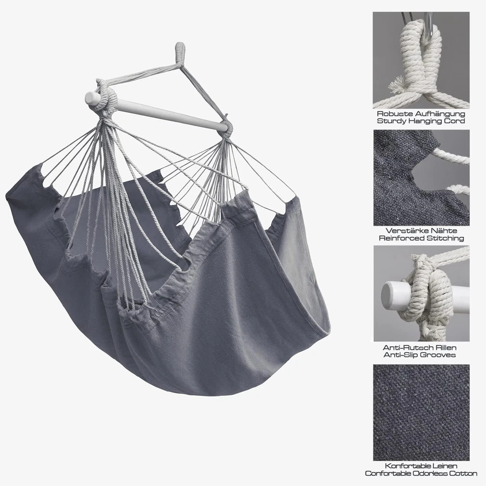 Hängesessel Comfort Swinging Chair Hängematte Indoor und Outdoor Hängestuhl - Bild 2 von 4