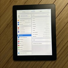 iPad 4 A1458 For Parts Turns On Won  t Connect To WiFi 16GB No Bundle