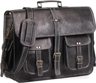 #ad Men#x27;s Genuine Leather Vintage Laptop Messenger Briefcase Bag Satchel Handmade