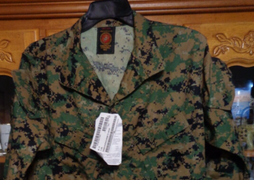 Blusa USMC MARPAT WOODLAND Camisa de Combate MEDIANA REGULAR NUEVA CON ETIQUETA MR NUEVA CON ETIQUETAS - Imagen 2 de 18