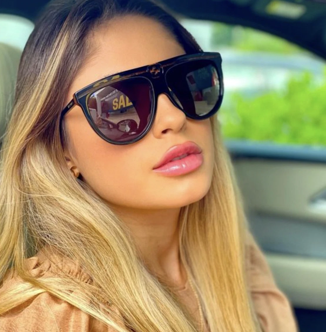 Lunettes de soleil Gucci GG0732S 001 61 61mm 100% authentiques NEUVES
