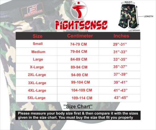 Pantaloncini da combattimento MMA Fight Kick Boxing UFC Cage Fight Grappling Muay Thai BJJ - Foto 3 di 3
