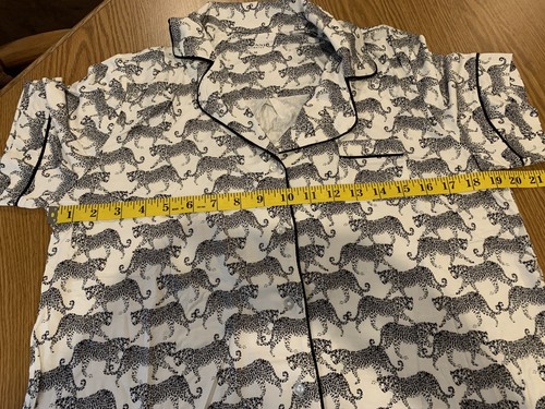 Alfani Damen Super Weich Gepard Print Top/Shorts Pyjama Set, Größe Medium. NEU - Bild 11 von 12