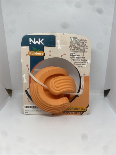 NWK Dog Teething Toys Ball Nontoxic Durable Rubber Rolling Chew Toys for Puppy - Picture 2 of 3