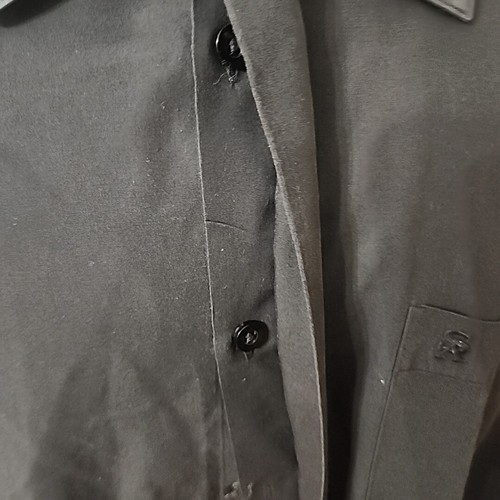 2 Stacy Adams Long Sleeve 18.5 36/37 French Cuff Shirts (Lt Gray & Black) 41200 - Picture 10 of 15