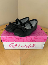 NIB Sugar Black Lil Matilda Bow Flats Toddler Girls 6