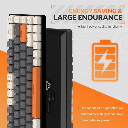 Wireless Mechanical Gaming Keyboard Mouse Bluetooth USB C Recevier Hot Swapp - Picture 22 of 72