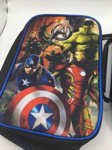 Pair of Nintendo 3DS Carrying Carry Soft Shell Blue and Marvel - Picture 7 of 10