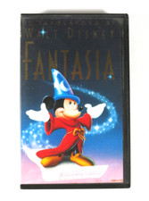 PRL) VIDEOCASSETTA VHS WALT DISNEY FANTASIA VIDEOCASSETTE CARTOON FIABA CARTONE