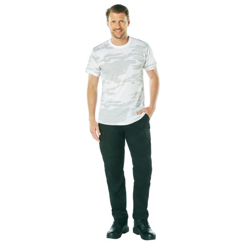 Rothco White Camo/Snow Camo Military Style T-Shirt - Camouflage Tees - 第 2/7 張圖片