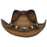 Strohhut Mit Hutband Tennessee Braun/Schwarz Cowboyhut Westernhut