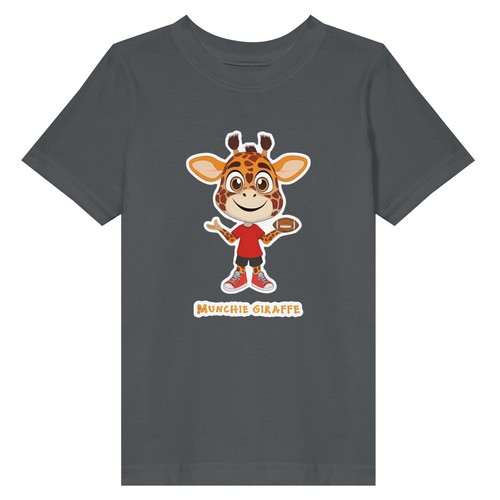 Munchie Giraffe Football Toddler Fine Jersey T-Shirt - Picture 3 of 31
