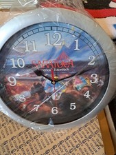 SARATOGA RACETRACK CLOCK HORSE RACING NEW WITH BOX
