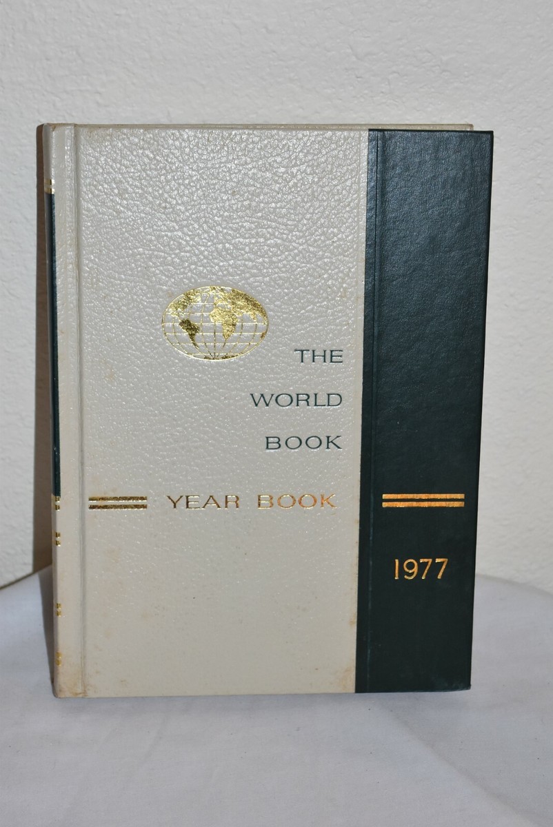 Vintage 1977 The World Book Encyclopedia Yearbook HB Edition