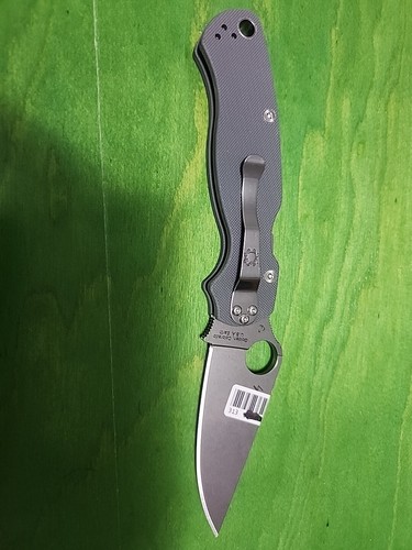 Spyderco Paramilitary 2 PM2 Knife Gray G-10 Maxamet C81GPDGY2 FACTORY SECOND - Picture 2 of 2
