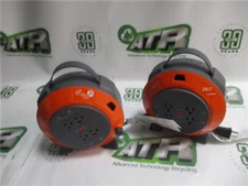 Link2Home Retractable Extension Cord Reels 20Ft 4 Outlets Heavy Duty Lot of 2