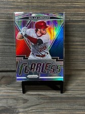 2021 Panini Prizm - Fearless Red, White And Blue #FR-16 Nolan Arenado