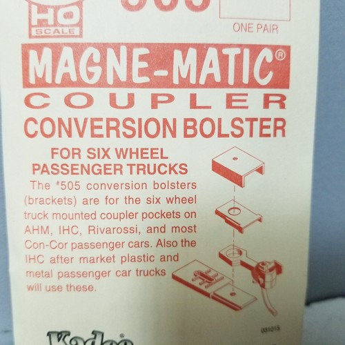 Kadee 505 AHM/Rivarossi 6-Wheel Passenger Truck Conversion Bolsters - 1 Pair HO - Picture 2 of 2