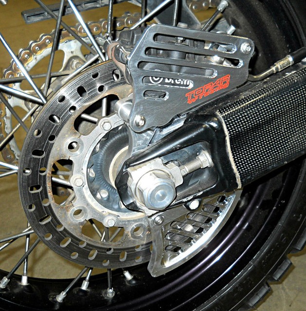 Rear Brake DiscCaliper Guard for 20092012 KTM 950/990 Aventure by