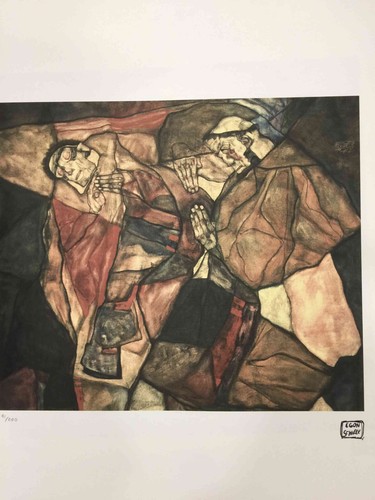 Egon Schiele Lithographie off set cm 50x70 signature sur plaque avec certificat - Picture 2 of 10