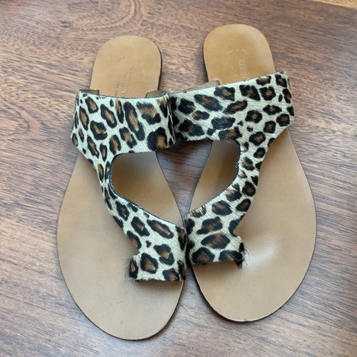Kenneth Cole New York Womens Palm Sandal ITALIAN Leather Slip on Flat sz 9.5M - Picture 3 of 13