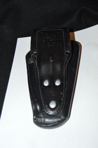 Funda delantera Bianchi #27K de cuero negro tejido de canasta izquierda, sin correa/de colección - Imagen 2 de 6