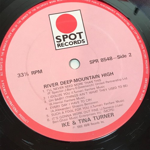 IKE & TINA TURNER River Deep Mountain High 1984 UK vinyl LP Phil Spector - Picture 3 of 4