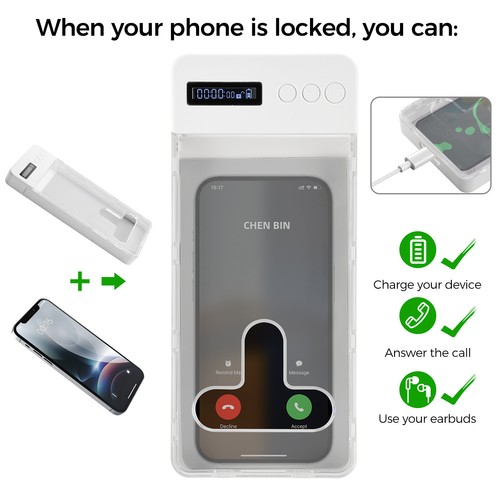 Cell Phone Lock Box with Timer Portable Timing Lock Box for iPhone & Android - Zdjęcie 1 z 8