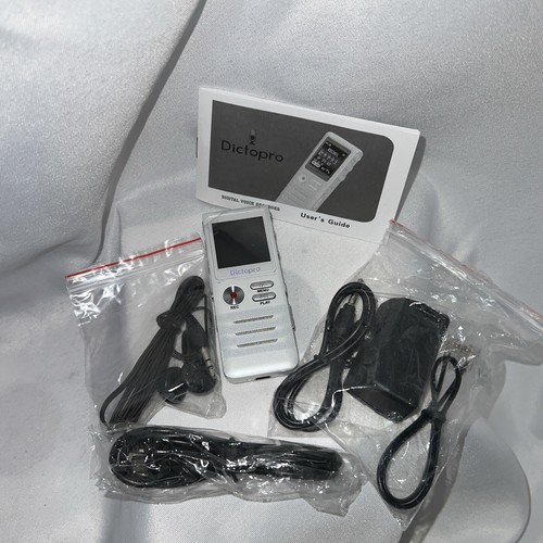 DICTOPRO Digital Voice Activated Recorder 8GB Noise Reduction Easy Conceal ~ NEW - Picture 9 of 13