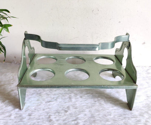 1950 Vintage The Crown Aluminium grüne Farbe Becher Karat 6 Sammlerstück ME228 - Bild 4 von 9