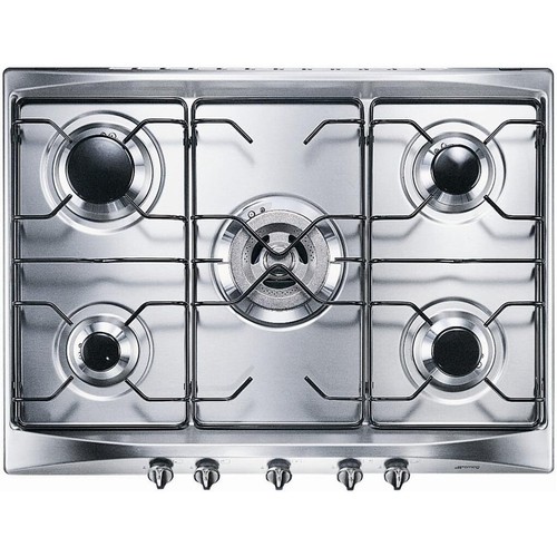 Smeg SE706SX3 piano cottura Argento Da incasso Gas Grado B - Foto 2 di 4