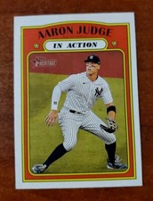 2021 Topps Heritage Aaron Judge #122 In Action New York Yankees