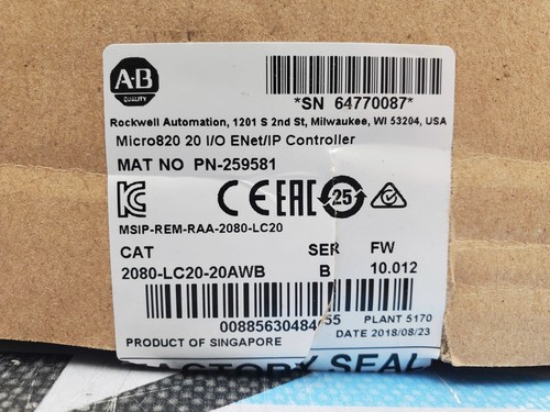 Controlador Allen Bradley 2080-LC20-20AWB Micro820 20Pt E/S Ethernet/IP 120V - Imagen 2 de 6