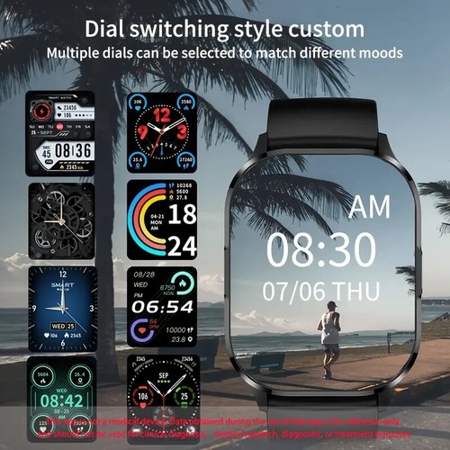 2024 AMOLED 2.01" Touchscreen Smart Watch Men Fitness Sport Health iOS Xiaomi - 第 6/14 張圖片