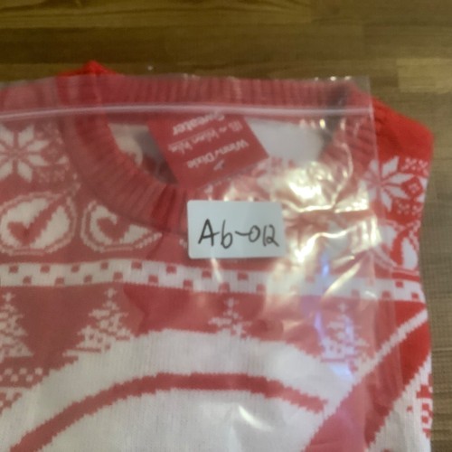 Neu mit Etikett Winn Dixie Ugly Christmas Holiday Winterpullover Pullover rot weiß Größe M - Bild 13 von 13